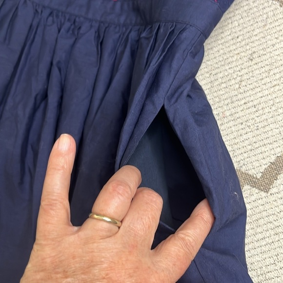 ModCloth anchors away twofer dress nautical sailor print retro dress size small - Picture 16 of 16